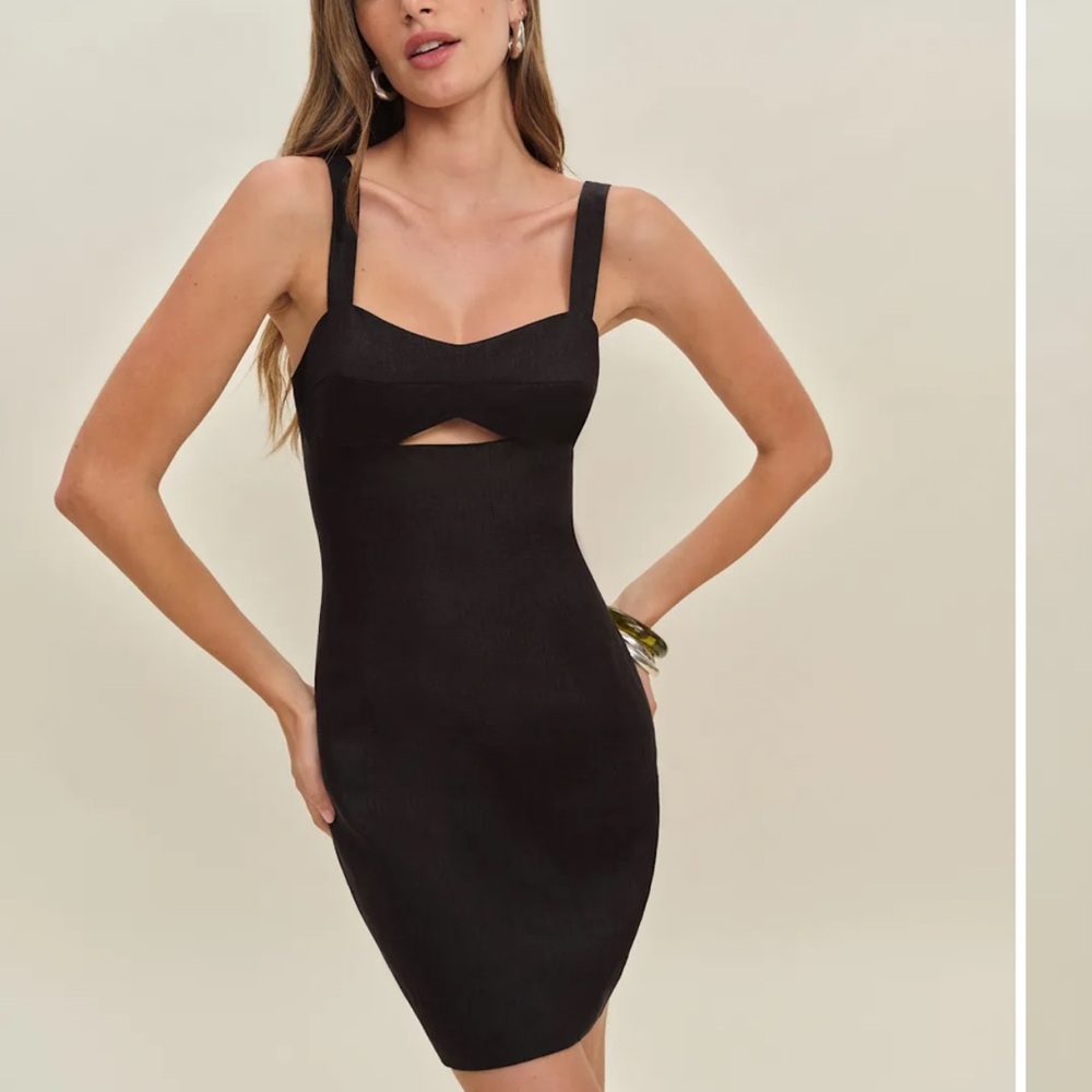 Reformation Black Mini Dress
